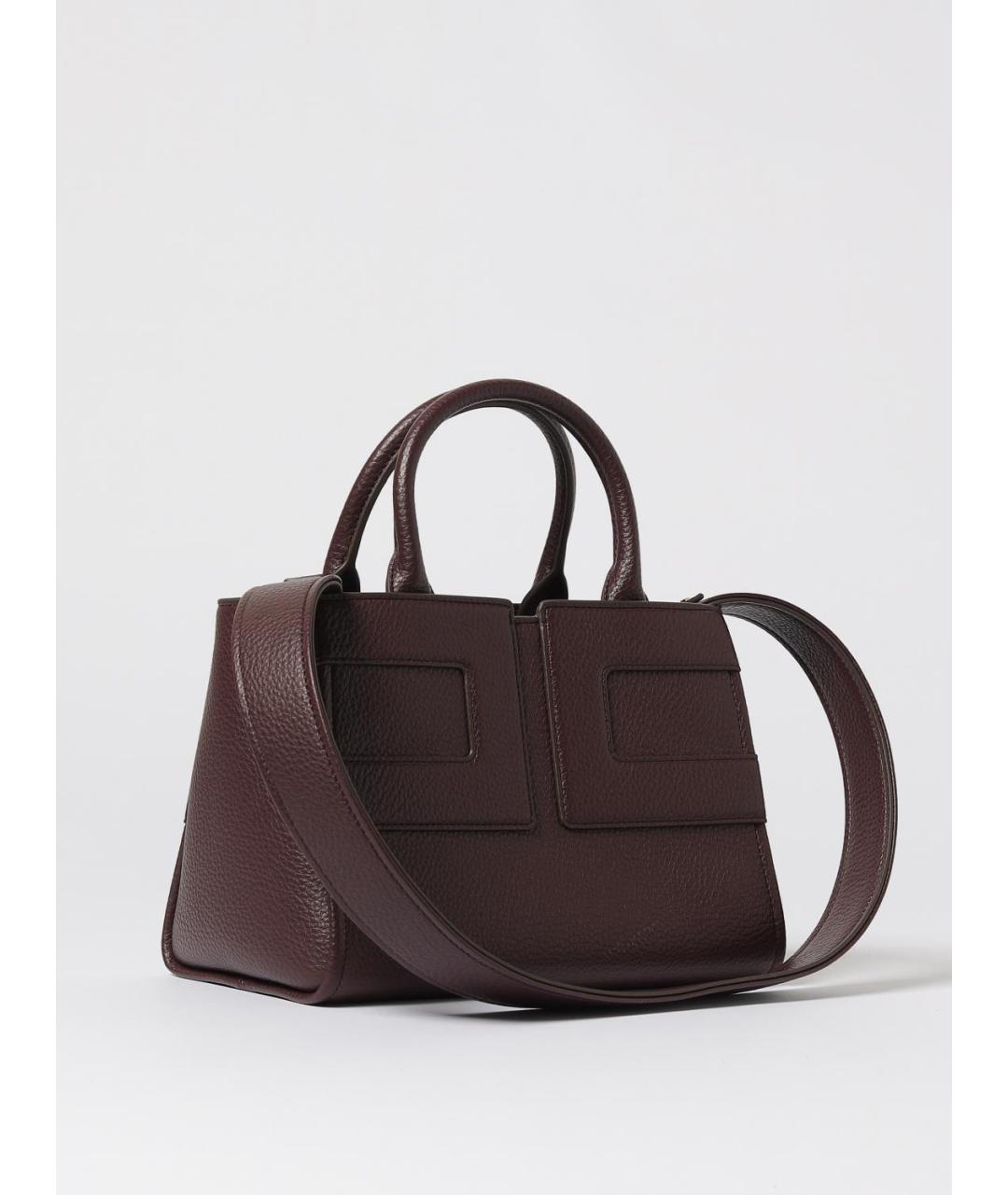 ELISABETTA FRANCHI Бордовая сумка с короткими ручками из искусственной кожи, фото 2
