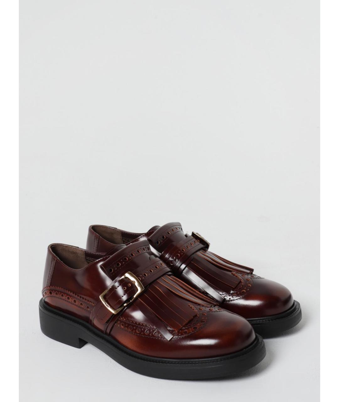 TOD'S Коричневые кожаные туфли, фото 2