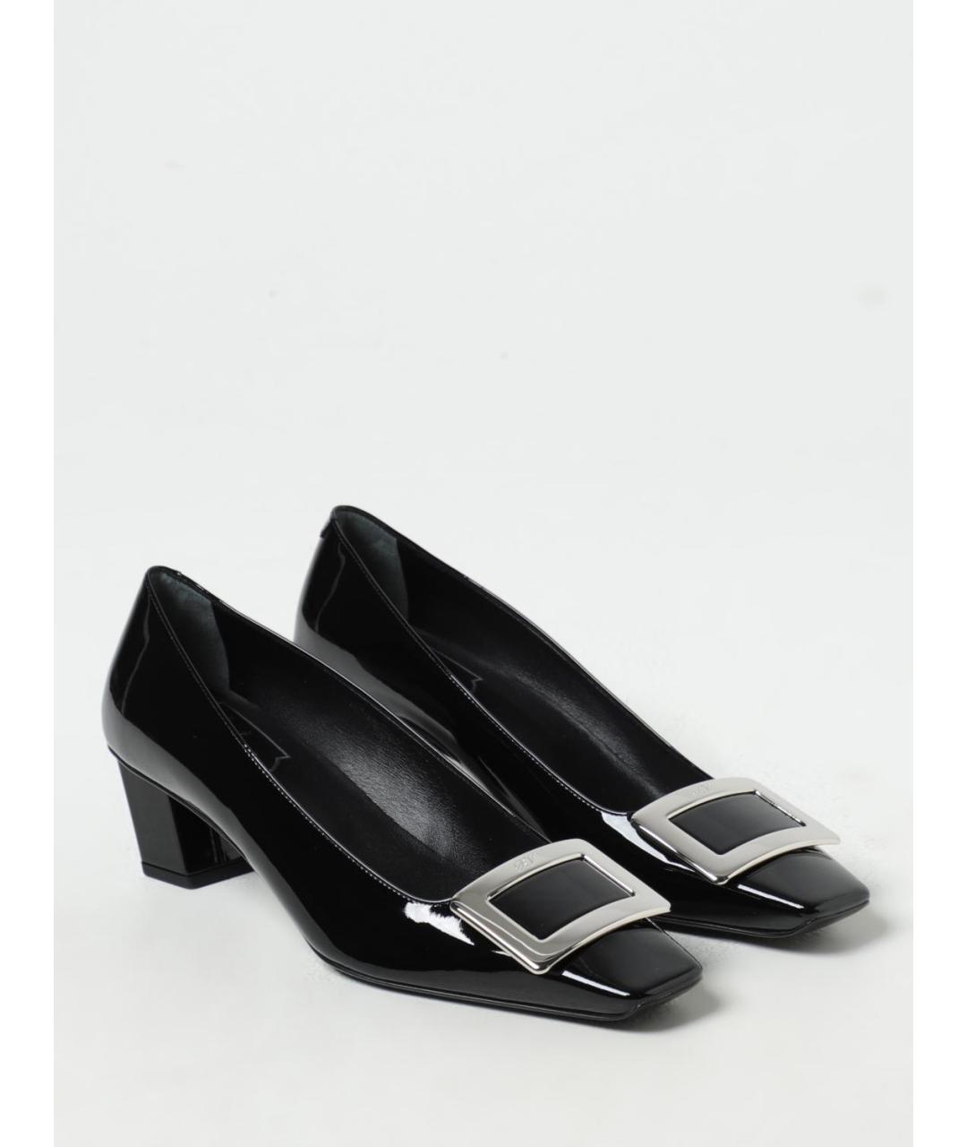 ROGER VIVIER Черные кожаные туфли, фото 2