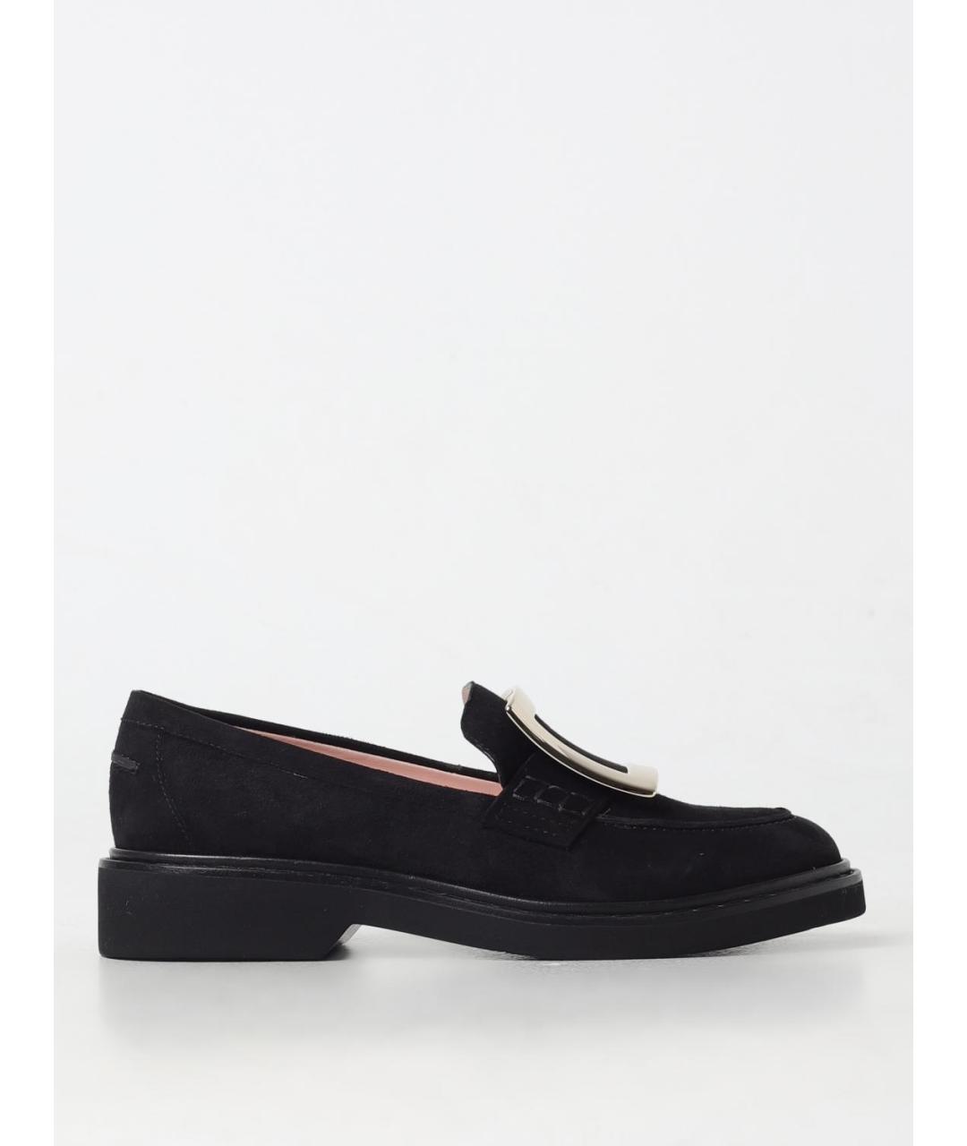 ROGER VIVIER Черные кожаные лоферы, фото 5