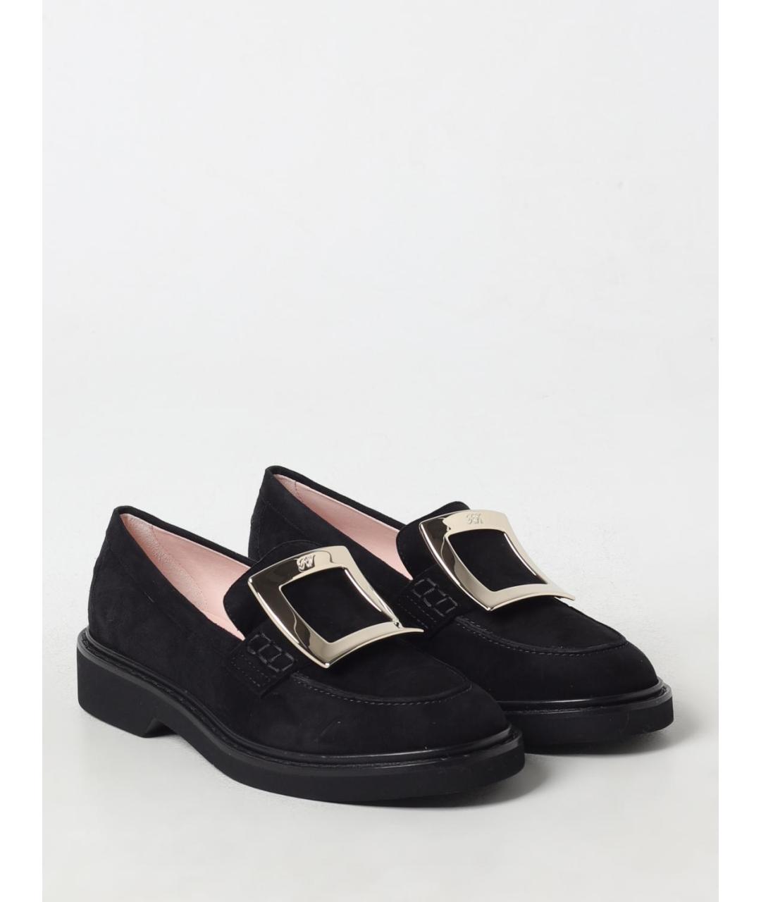 ROGER VIVIER Черные кожаные лоферы, фото 2