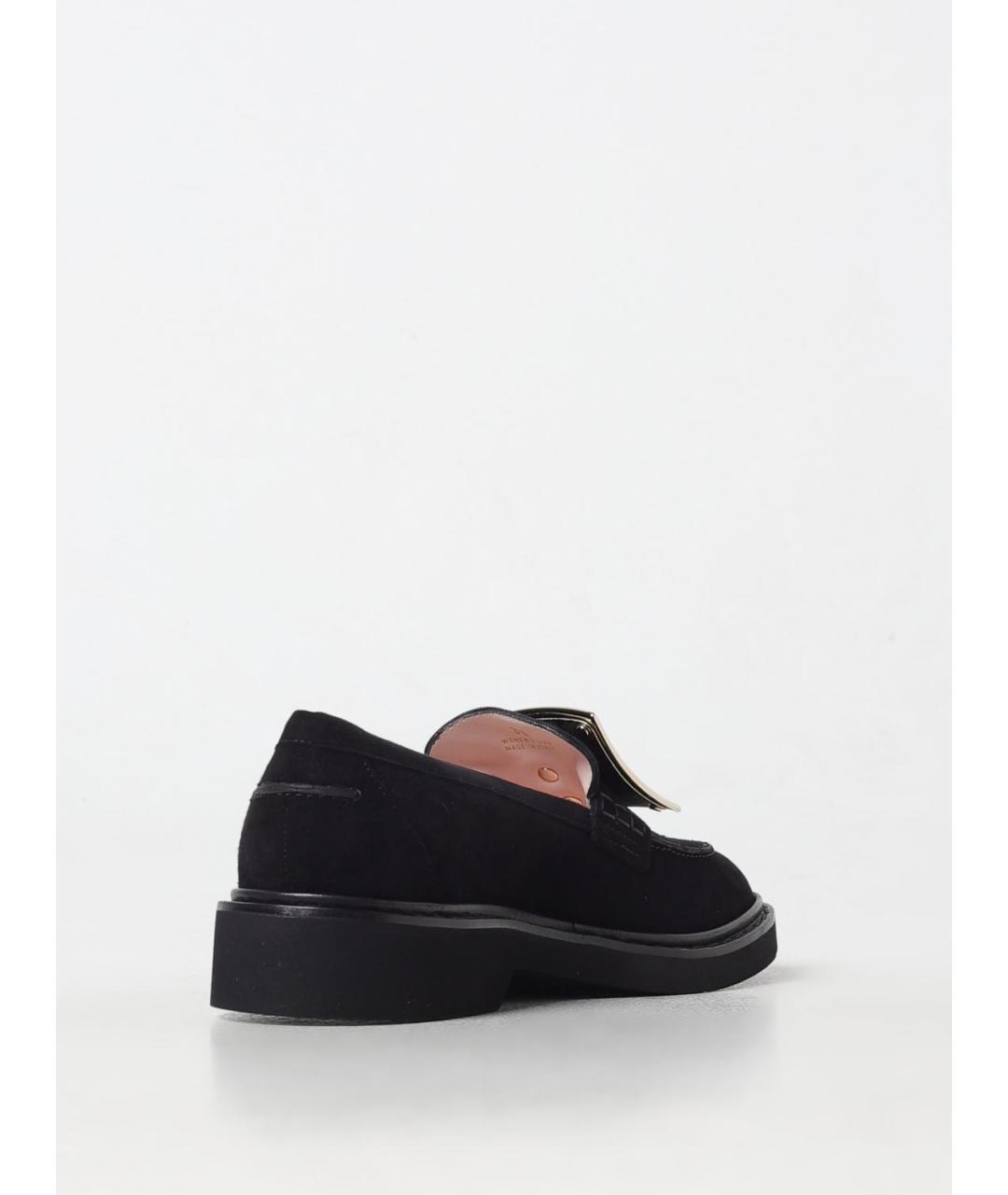 ROGER VIVIER Черные кожаные лоферы, фото 3