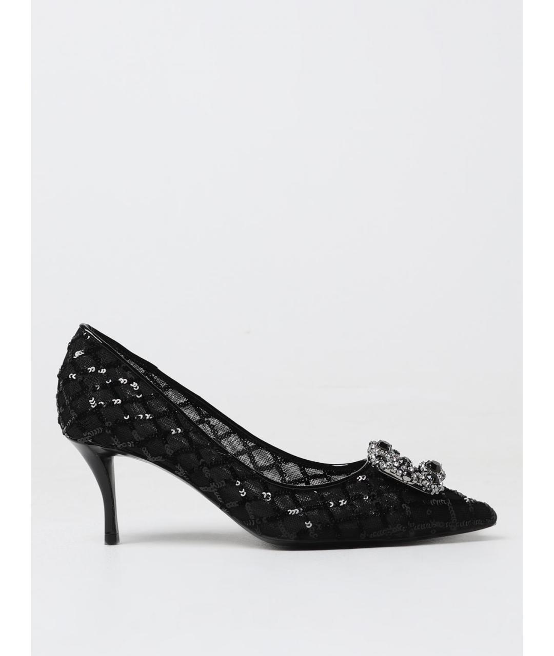 ROGER VIVIER Черные текстильные туфли, фото 5