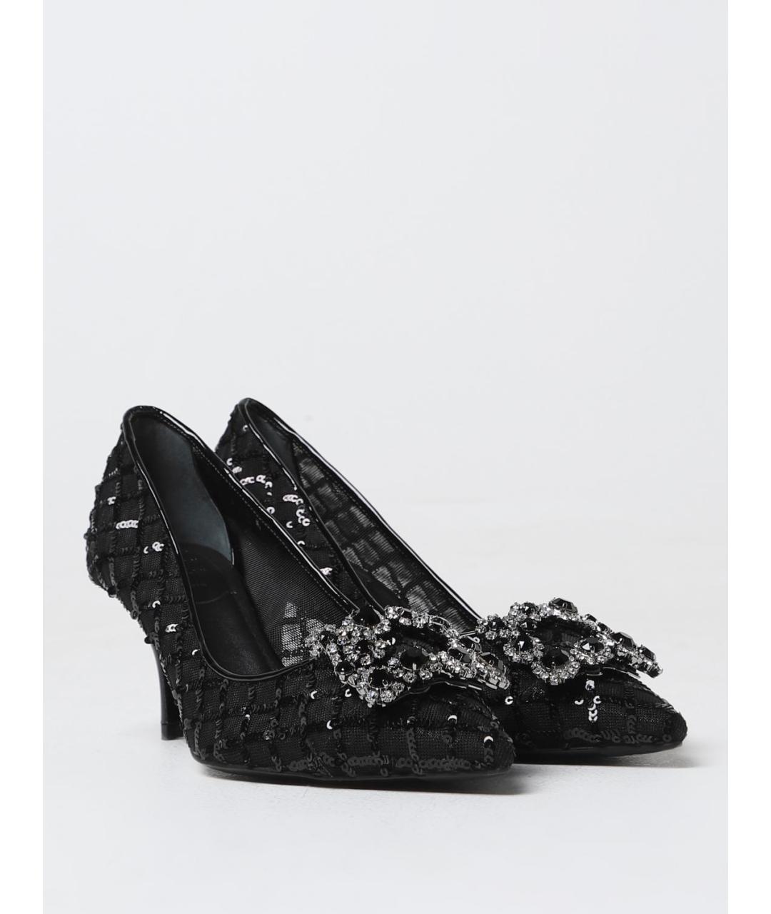 ROGER VIVIER Черные текстильные туфли, фото 2