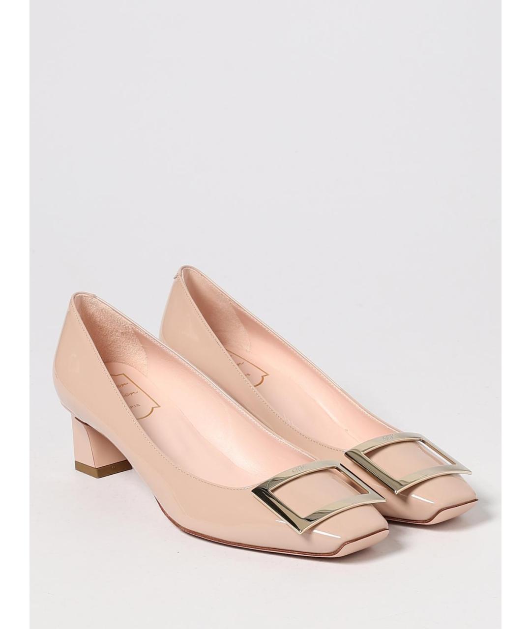 ROGER VIVIER Бежевые кожаные туфли, фото 2