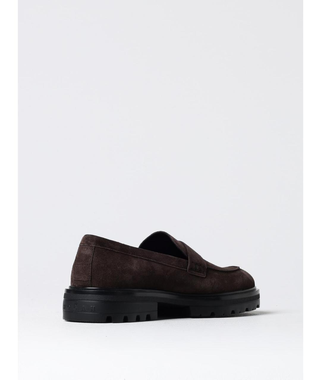 HOGAN Коричневые замшевые лоферы, фото 3