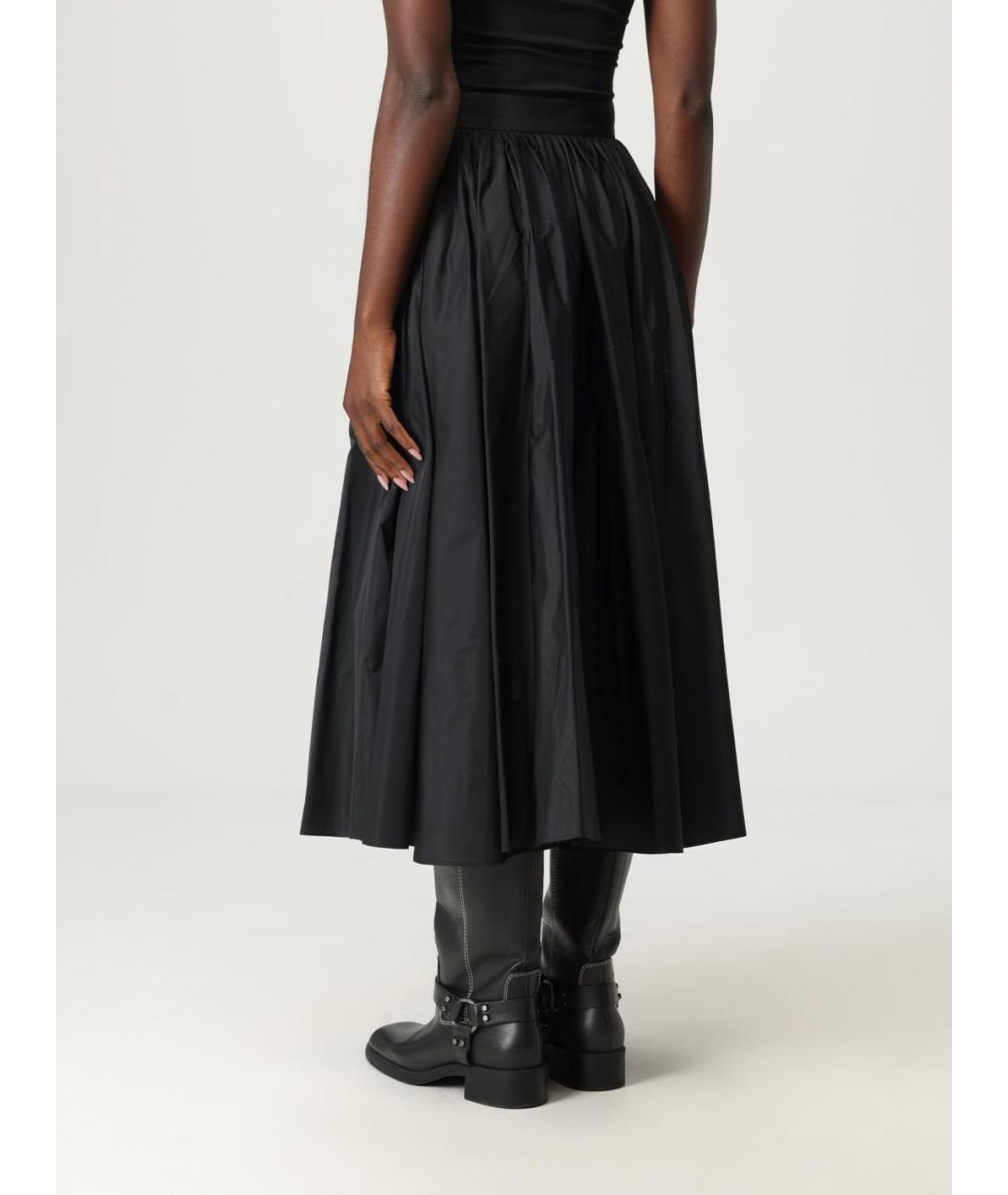 ANTONIO MARRAS Черная полиэстеровая юбка миди, фото 3