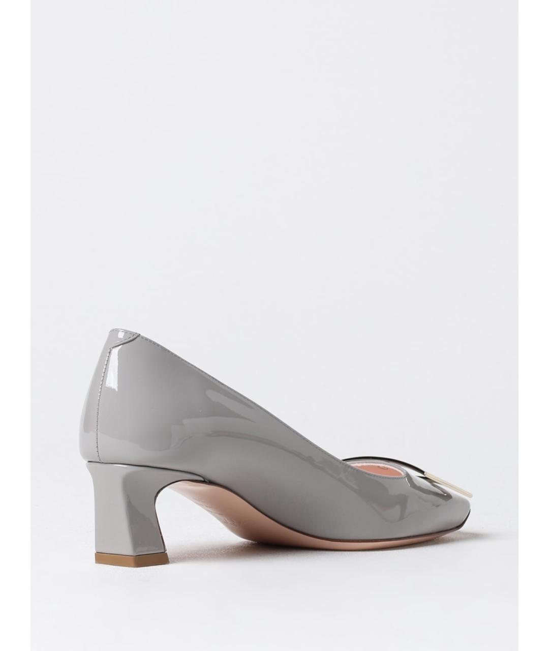 ROGER VIVIER Серые кожаные туфли, фото 3