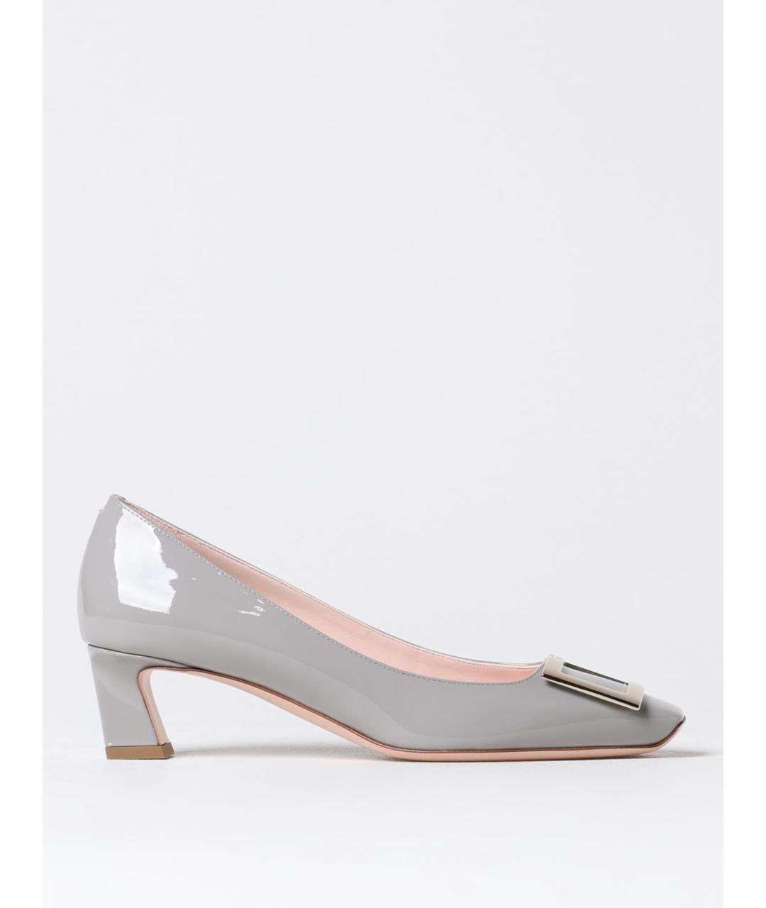 ROGER VIVIER Серые кожаные туфли, фото 5