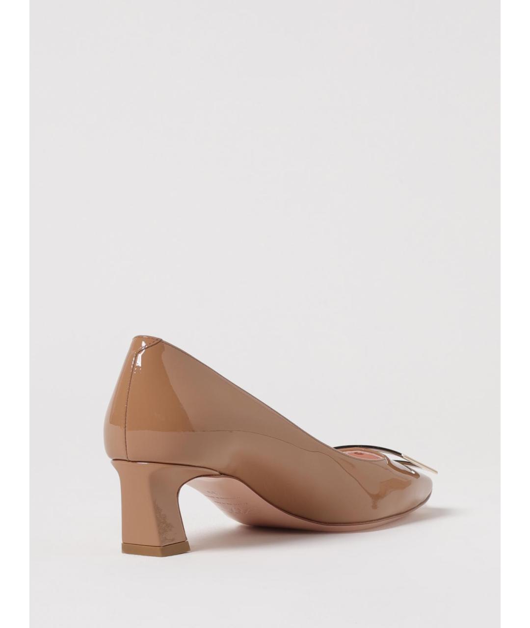 ROGER VIVIER Коричневые кожаные туфли, фото 3