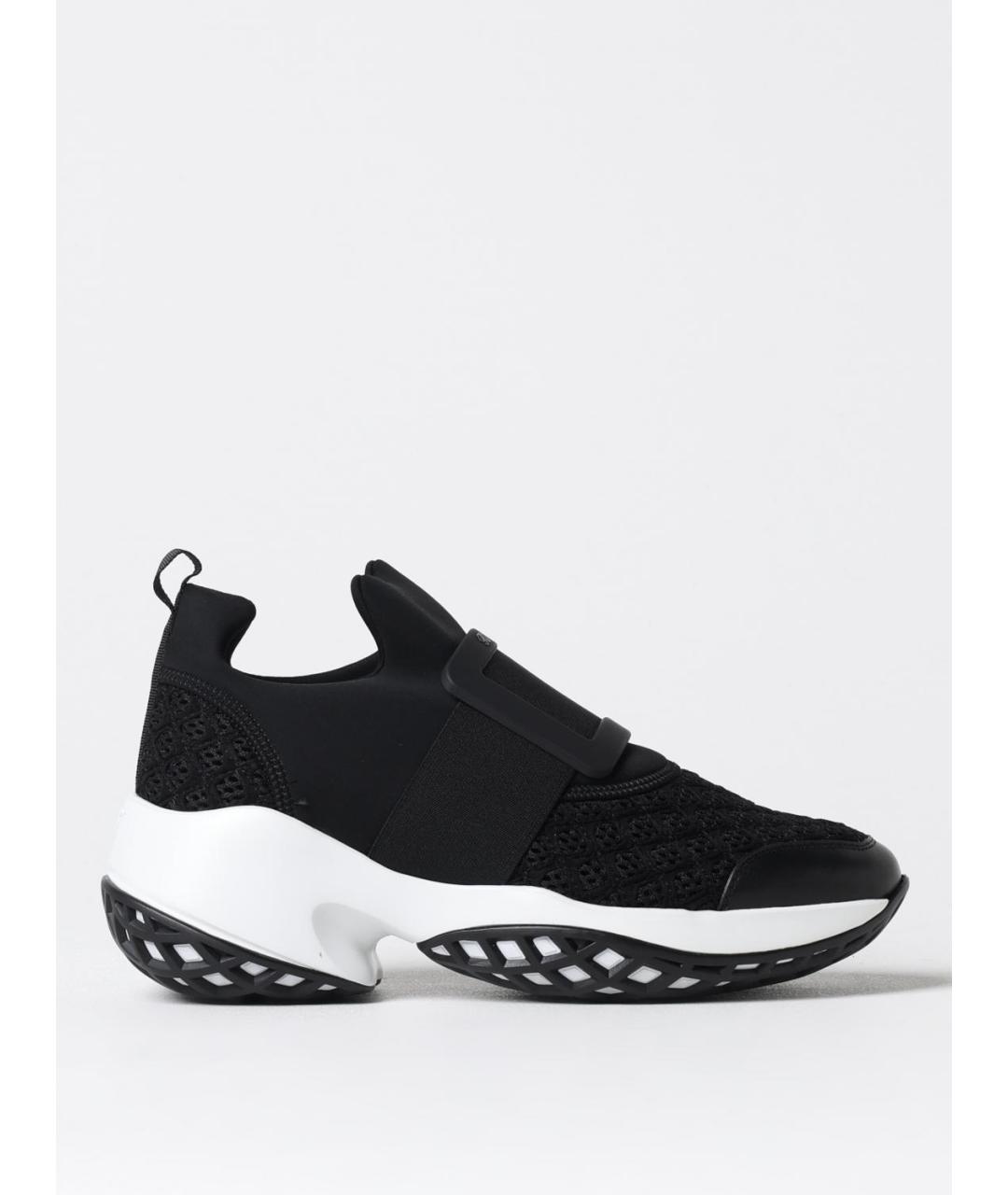 ROGER VIVIER Черные синтетические кроссовки, фото 5