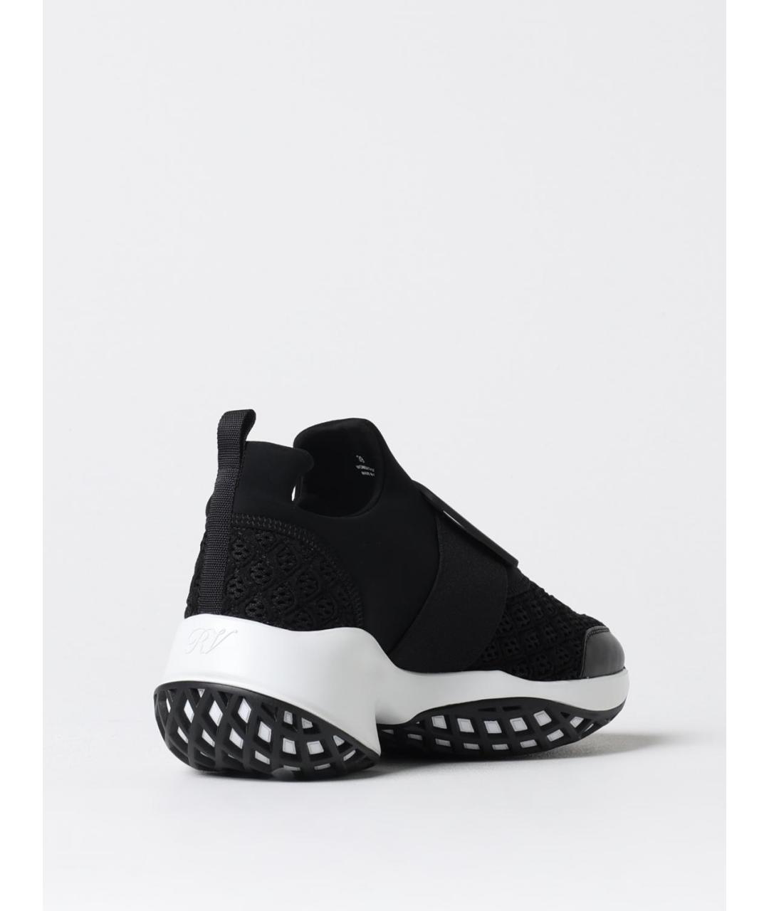 ROGER VIVIER Черные синтетические кроссовки, фото 3