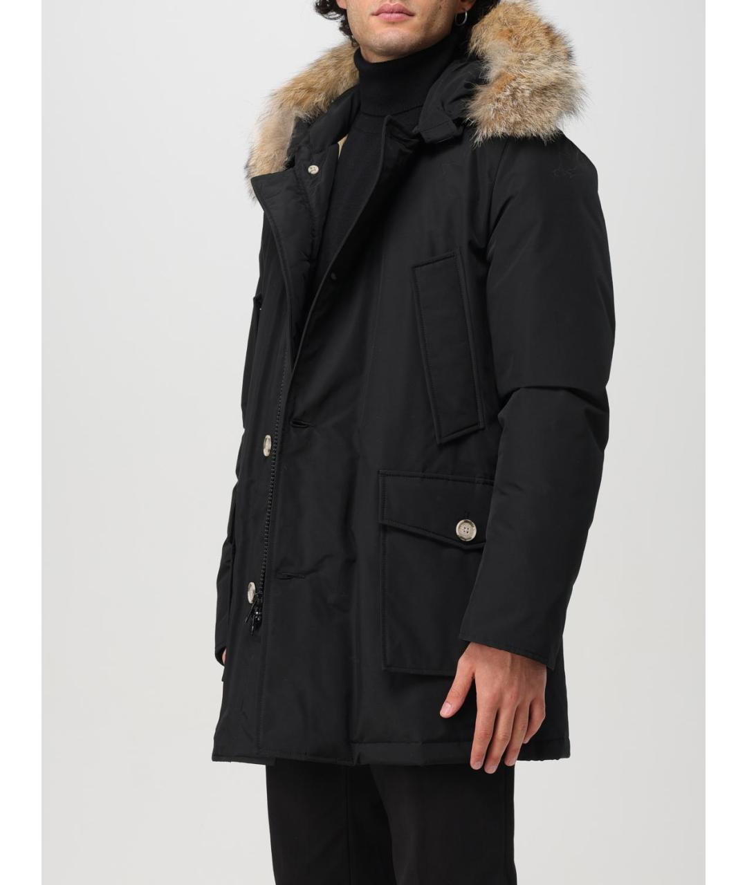 WOOLRICH Черная хлопковая парка, фото 3