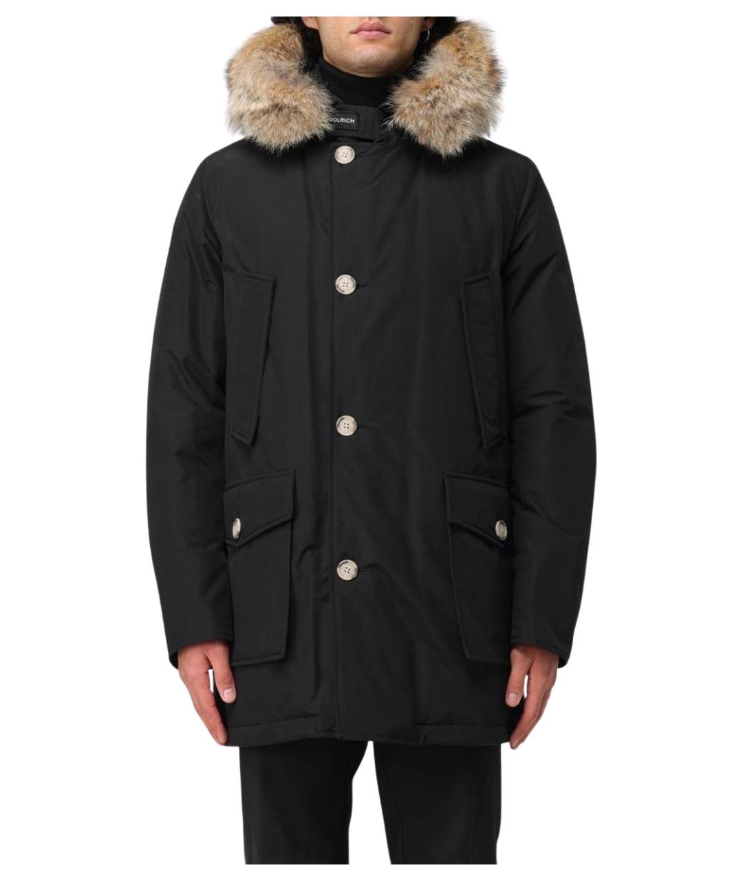 WOOLRICH Черная хлопковая парка, фото 1