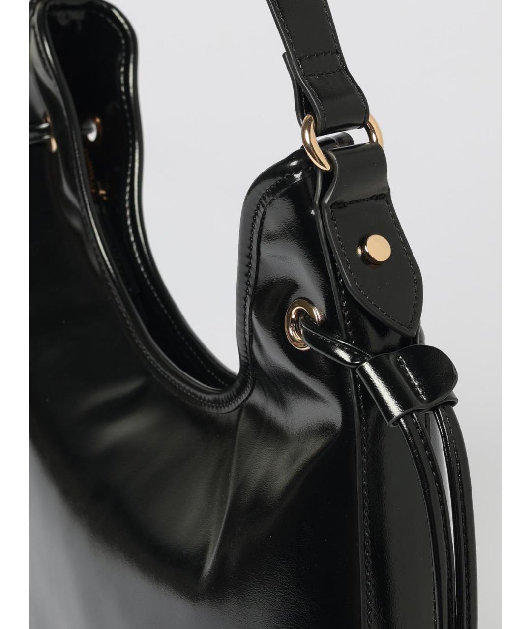 TWIN-SET Черная сумка через плечо из искусственной кожи, фото 3