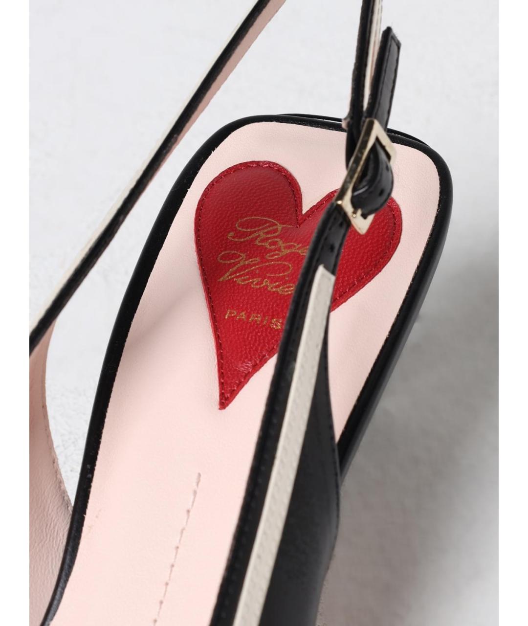 ROGER VIVIER Черные кожаные туфли, фото 4