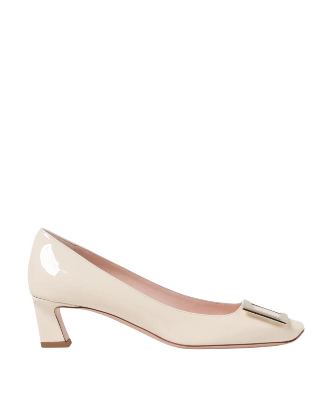 ROGER VIVIER Бежевые кожаные туфли, фото 1