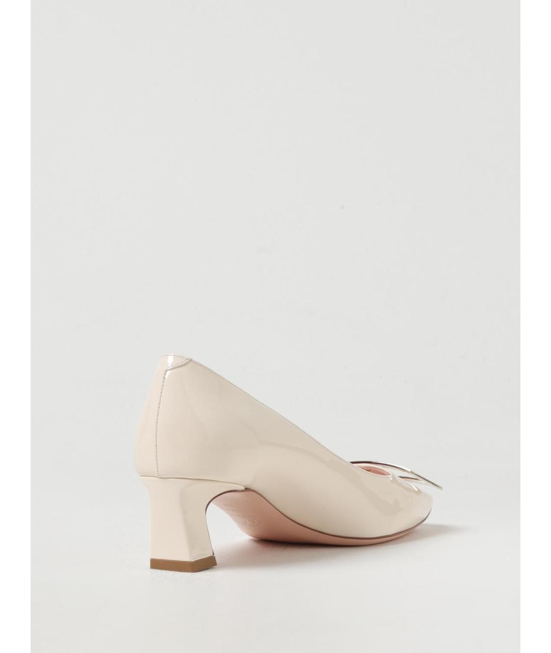 ROGER VIVIER Бежевые кожаные туфли, фото 3