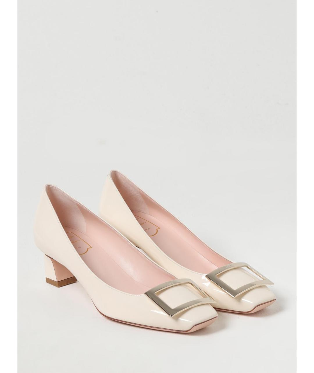 ROGER VIVIER Бежевые кожаные туфли, фото 2