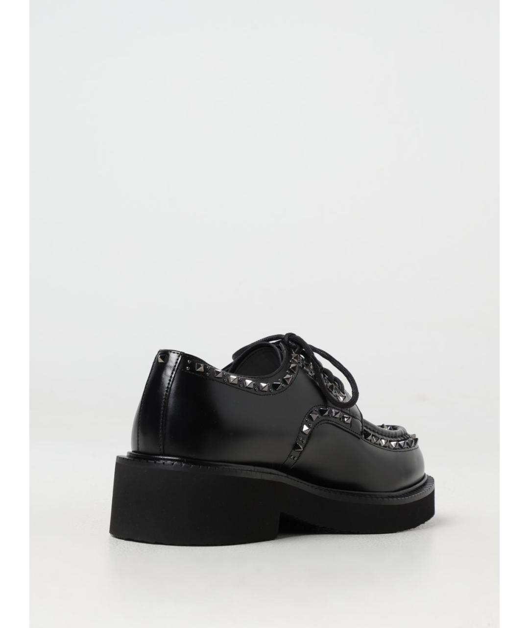 VALENTINO Черные кожаные туфли, фото 3