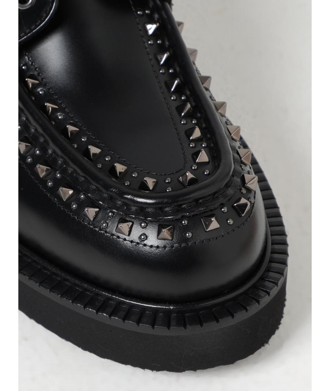 VALENTINO Черные кожаные туфли, фото 4