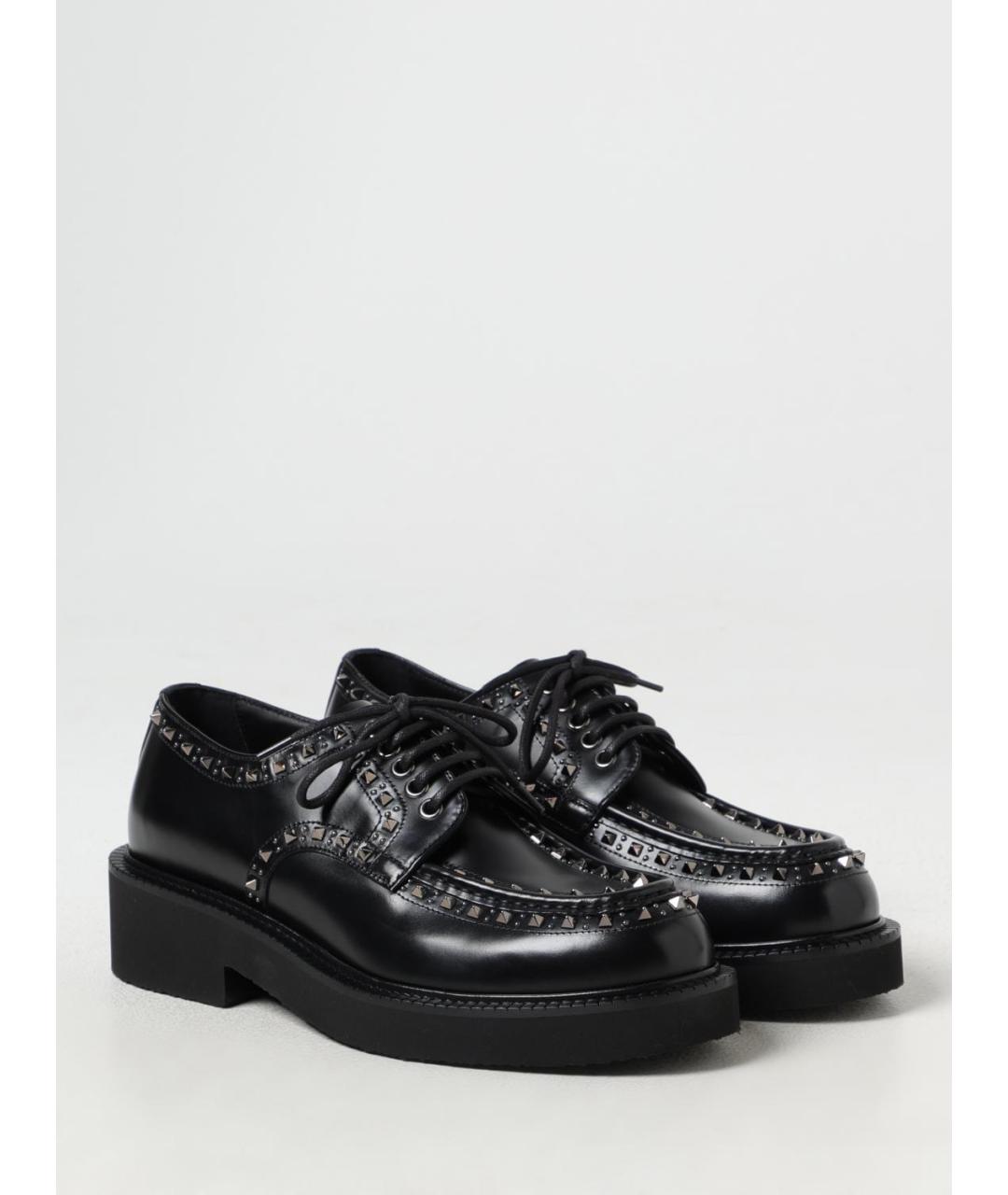 VALENTINO Черные кожаные туфли, фото 2