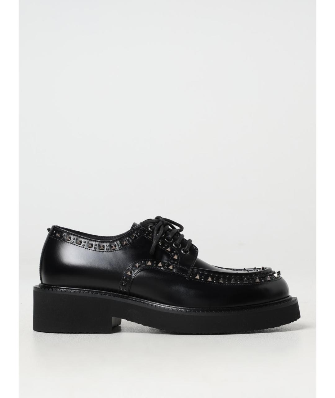 VALENTINO Черные кожаные туфли, фото 5