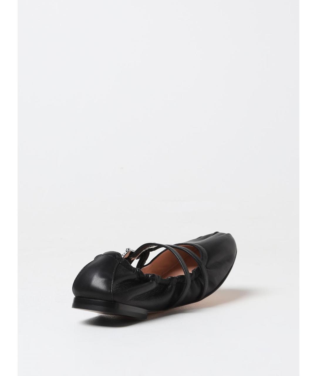 ROGER VIVIER Черные кожаные балетки, фото 3