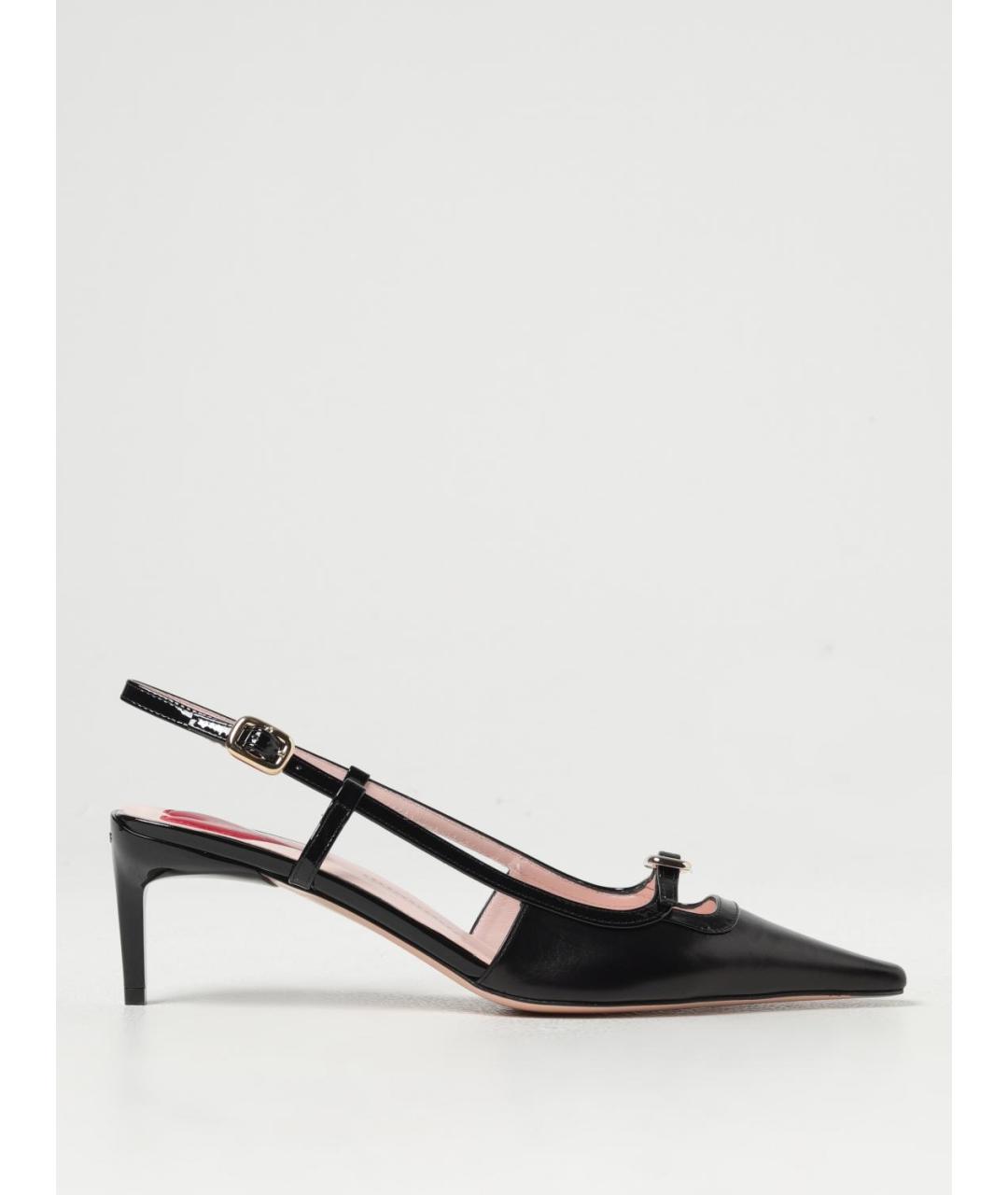 ROGER VIVIER Черные кожаные туфли, фото 5