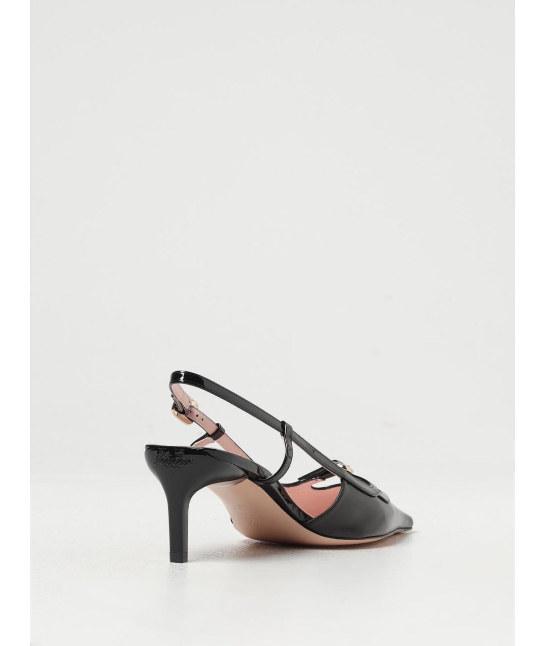 ROGER VIVIER Черные кожаные туфли, фото 3