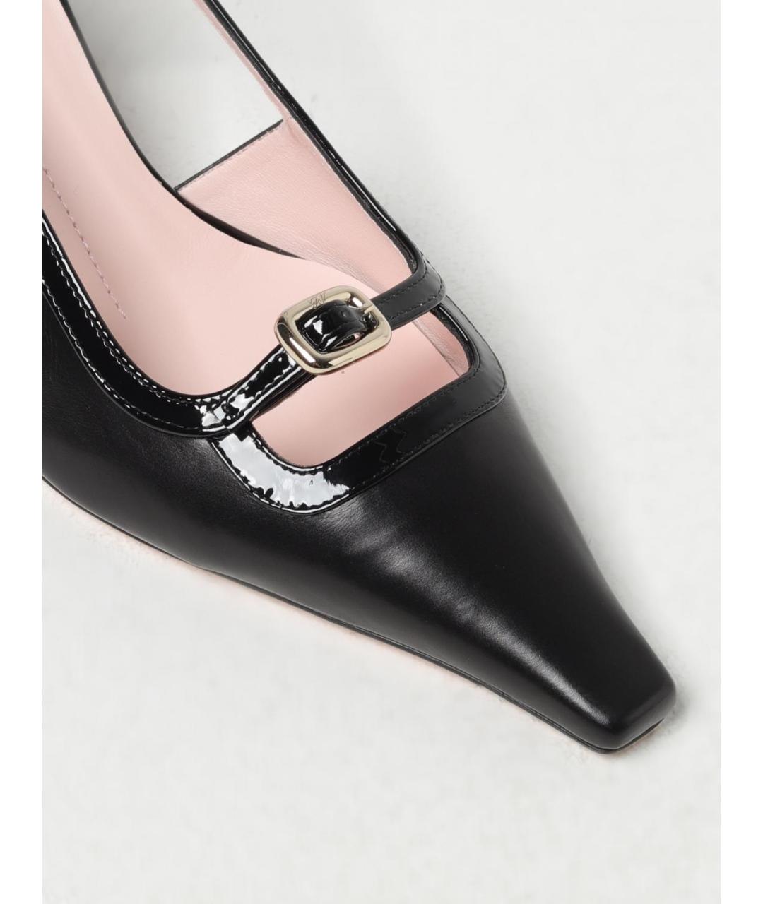 ROGER VIVIER Черные кожаные туфли, фото 4