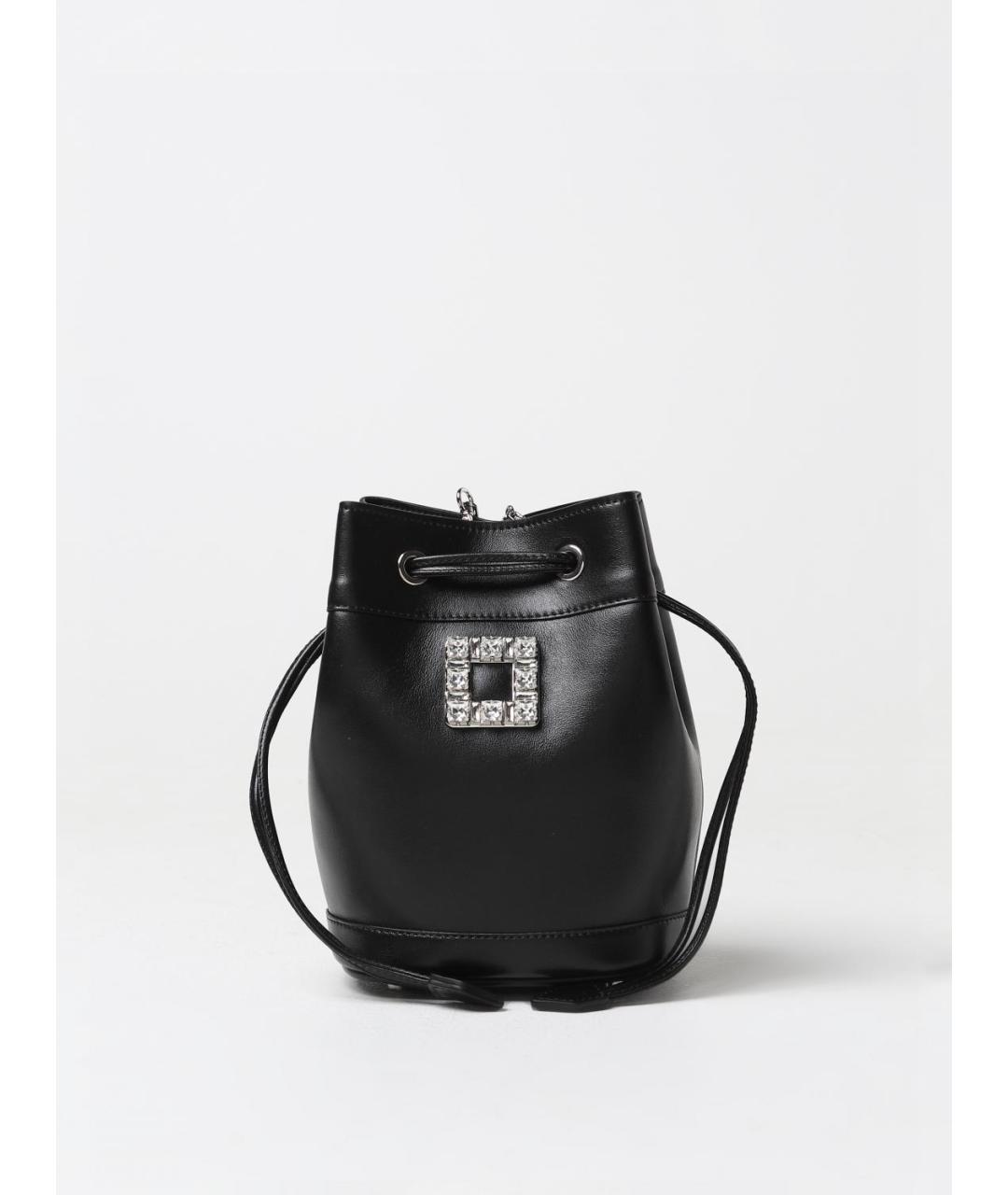 ROGER VIVIER Черная кожаная сумка тоут, фото 5