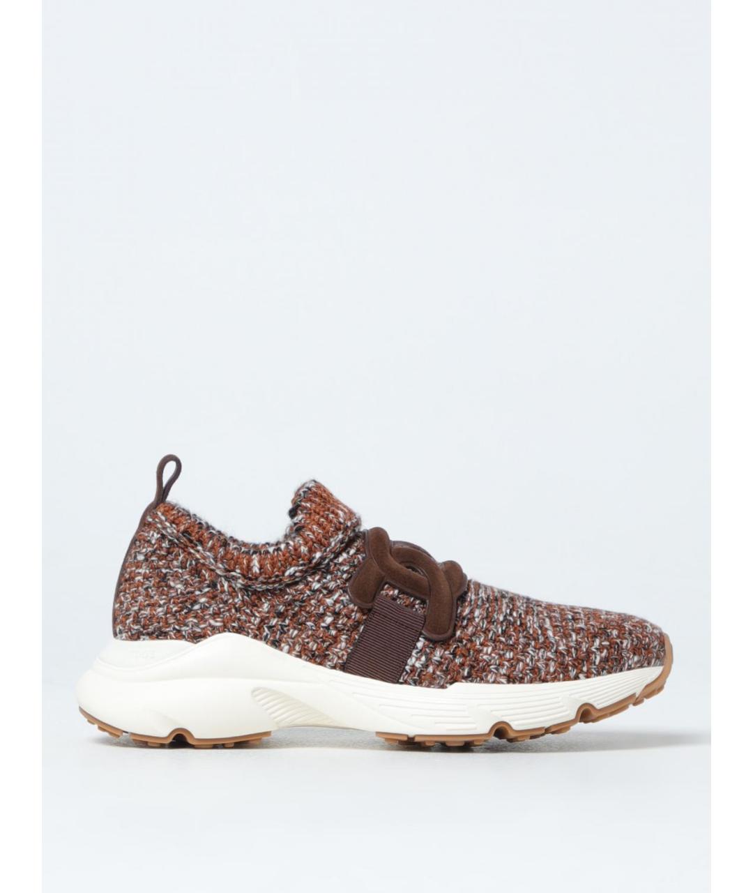 TOD'S Коричневые слипоны, фото 5