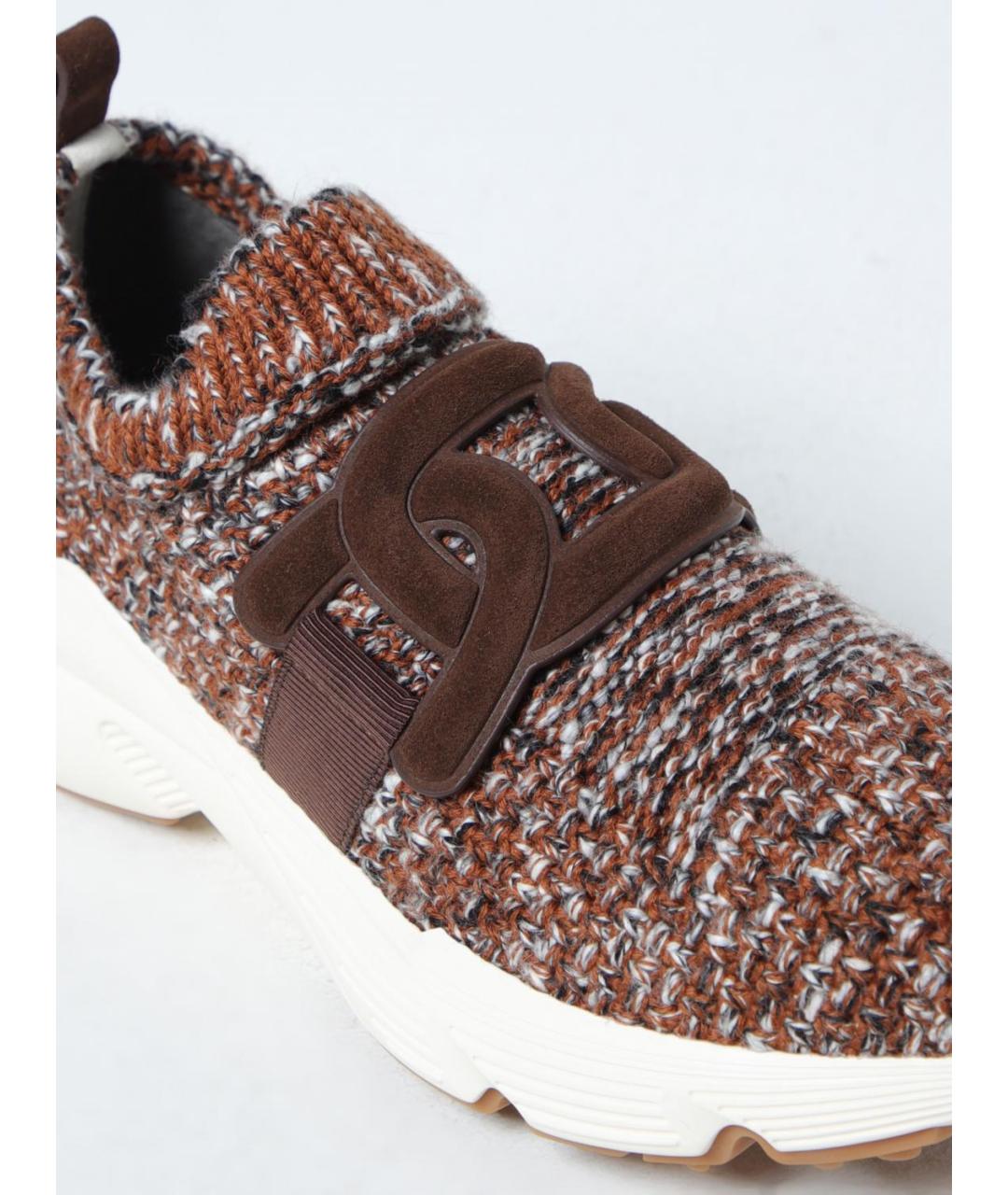 TOD'S Коричневые слипоны, фото 4