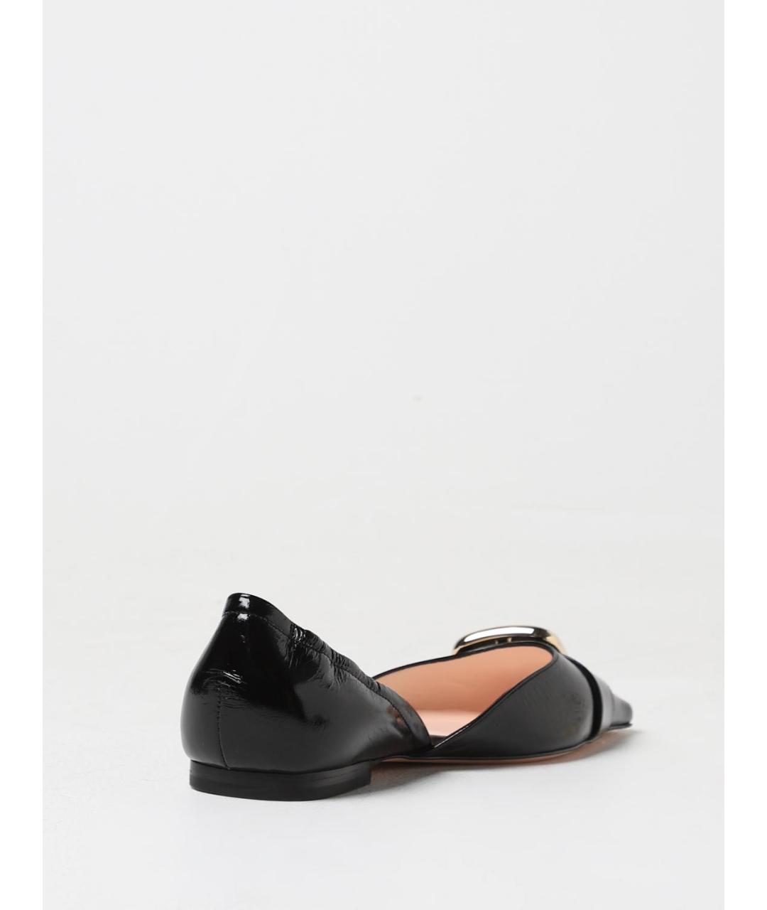 ROGER VIVIER Черные кожаные балетки, фото 3