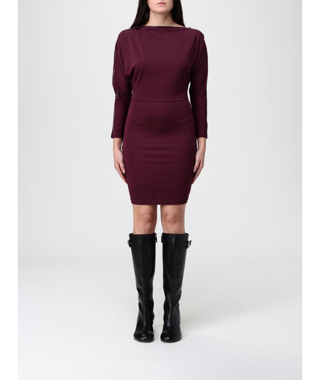 PATRIZIA PEPE Бордовое платье, фото 4