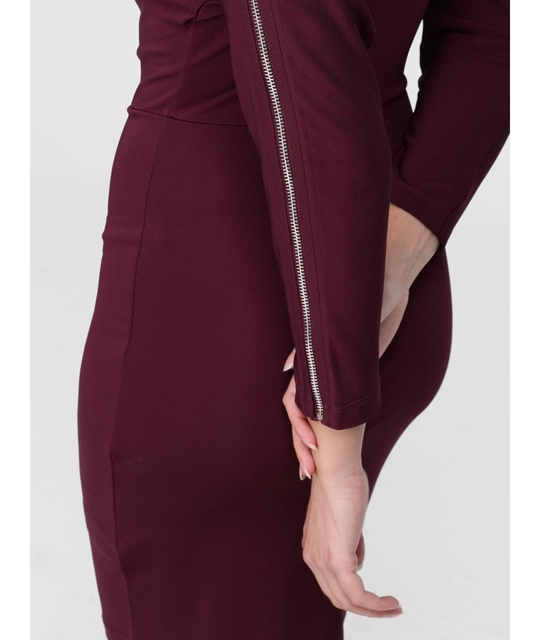 PATRIZIA PEPE Бордовое платье, фото 3