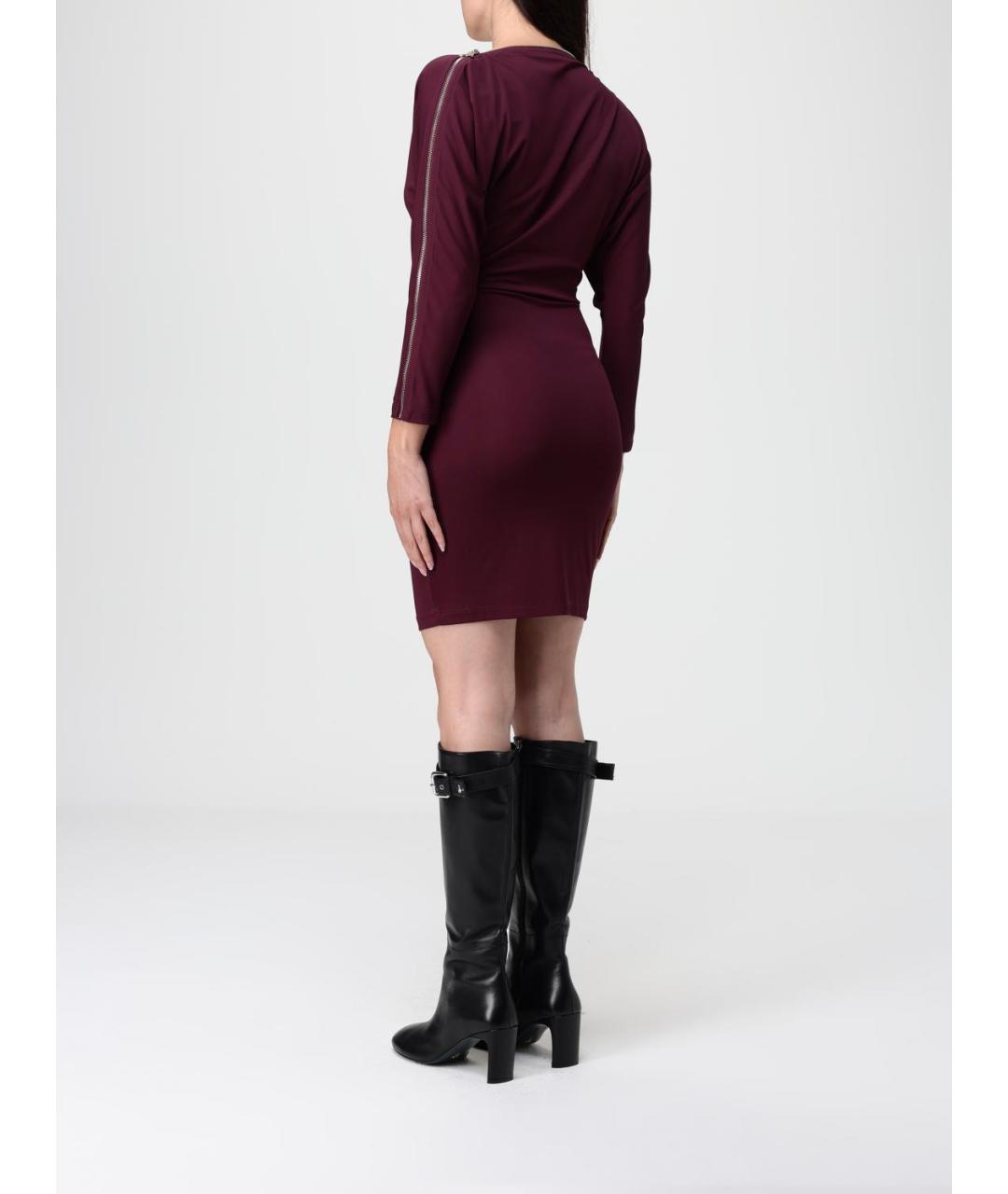 PATRIZIA PEPE Бордовое платье, фото 2