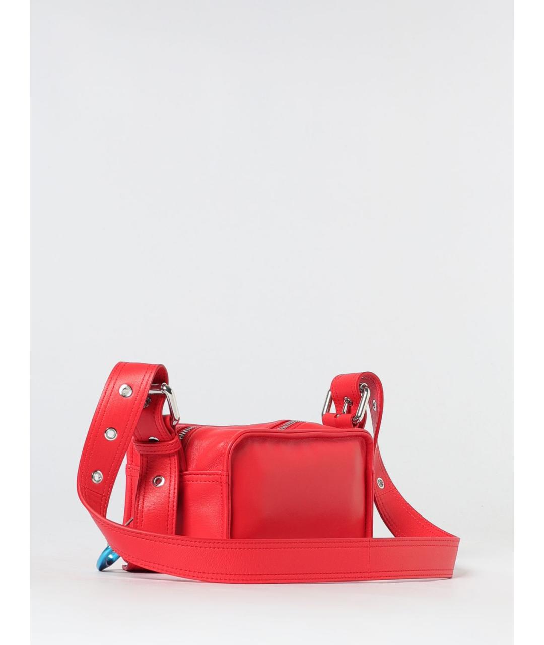 PATRIZIA PEPE Красная кожаная сумка через плечо, фото 2