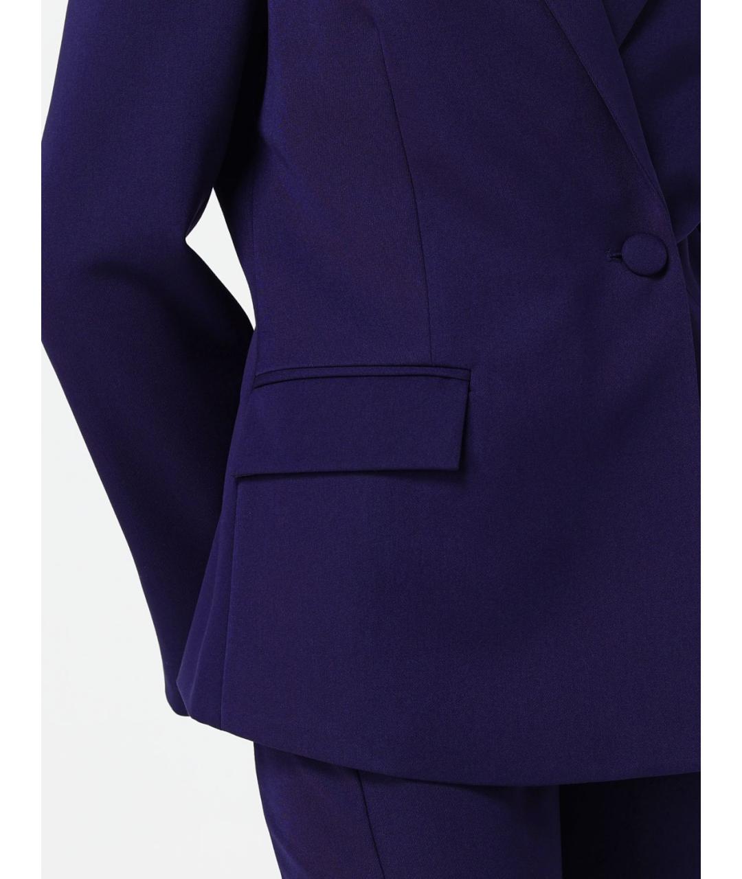 PATRIZIA PEPE Синий ацетатный жакет/пиджак, фото 4