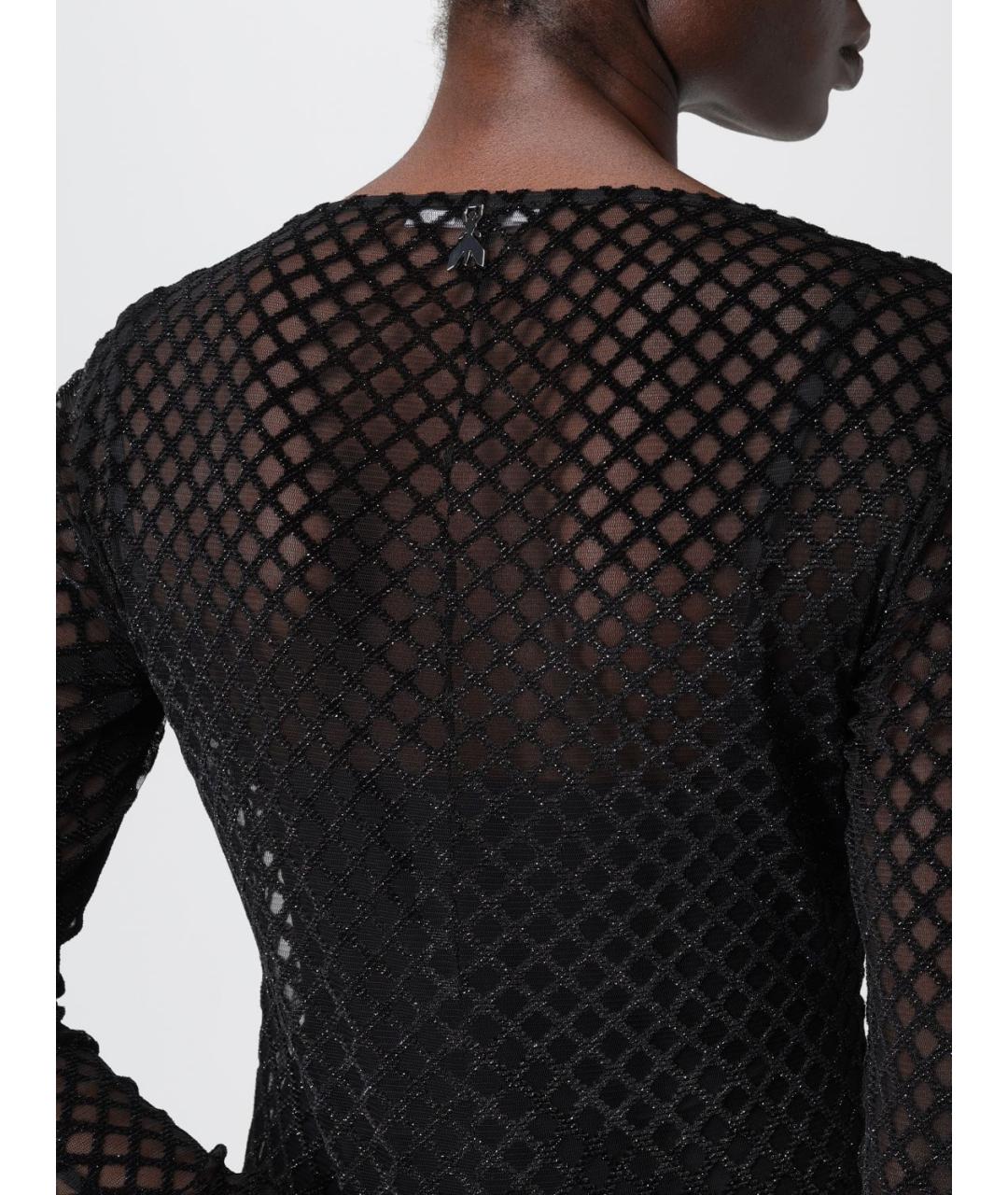 PATRIZIA PEPE Черное полиэстеровое коктейльное платье, фото 3