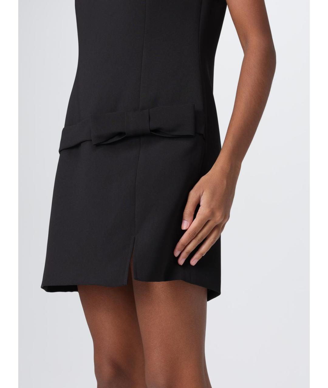 TWIN-SET Черное полиэстеровое повседневное платье, фото 3