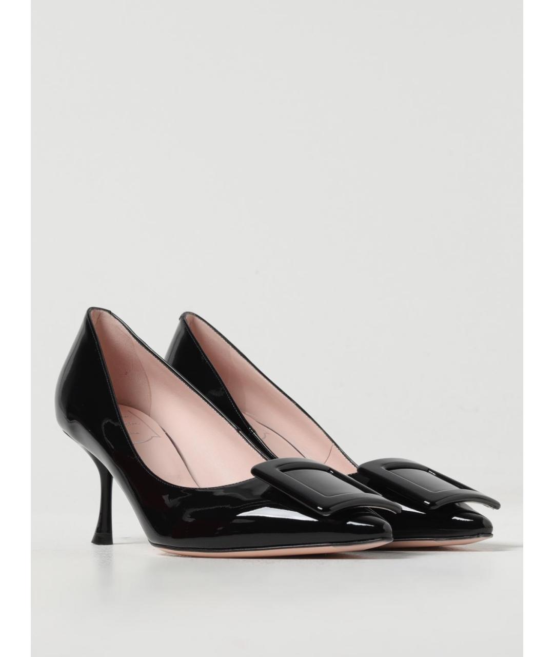 ROGER VIVIER Черные кожаные туфли, фото 2