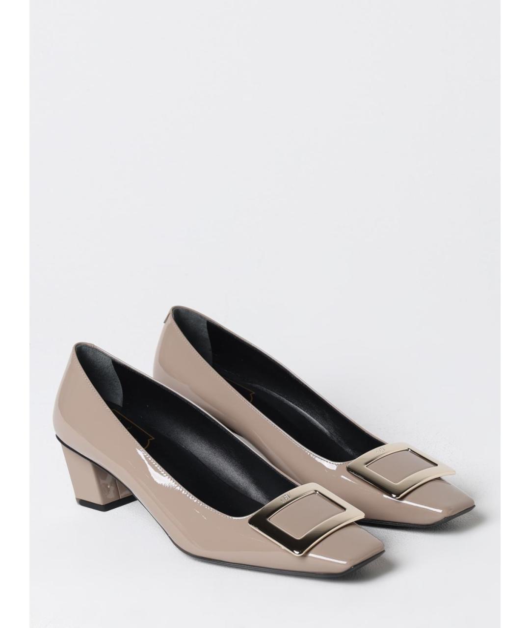 ROGER VIVIER Серые кожаные туфли, фото 2