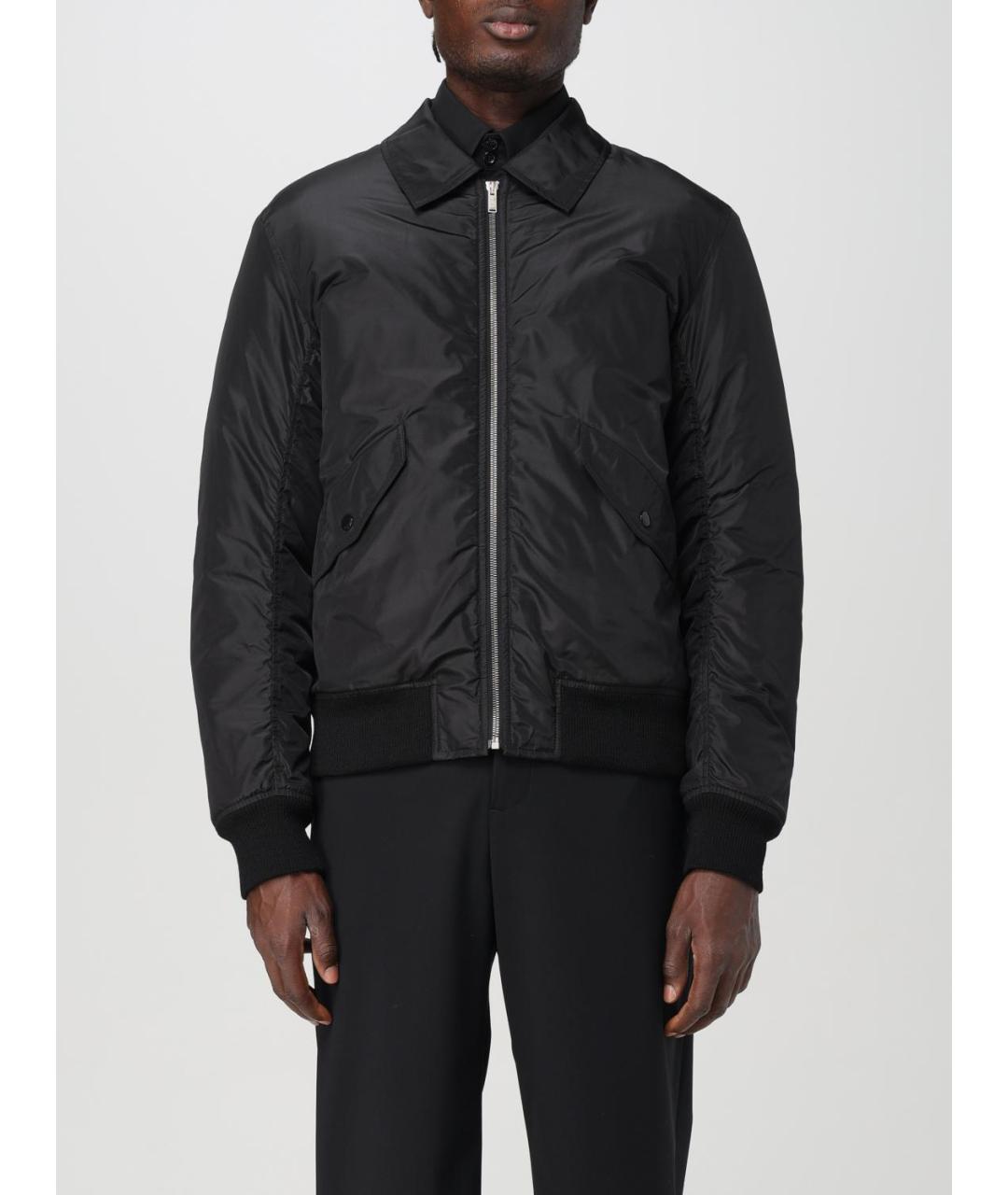 SAINT LAURENT Черная шелковая куртка, фото 2