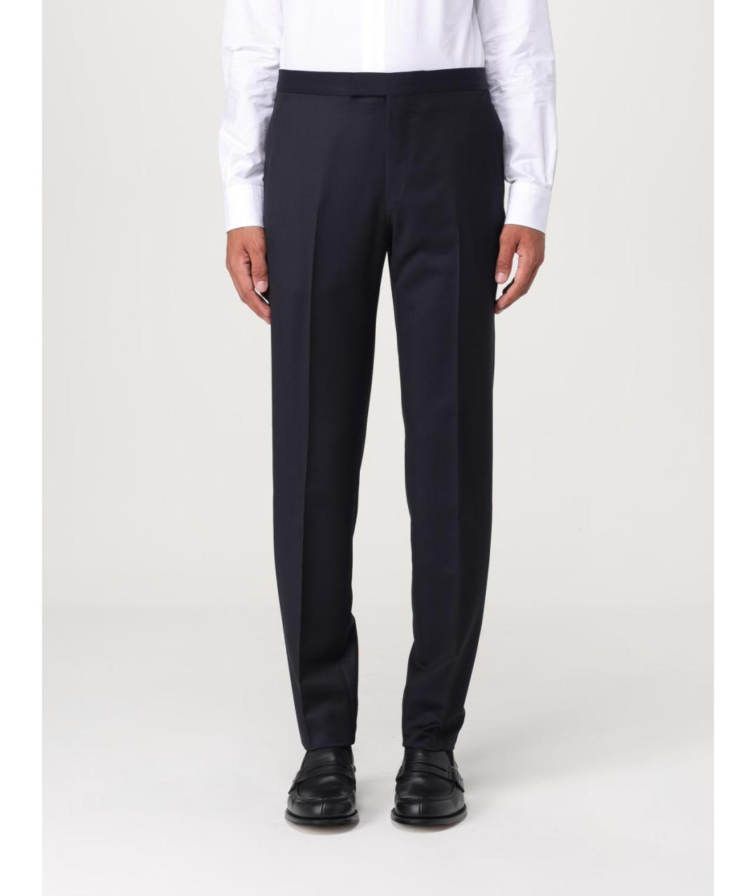 ZEGNA Темно-синий классический костюм, фото 6