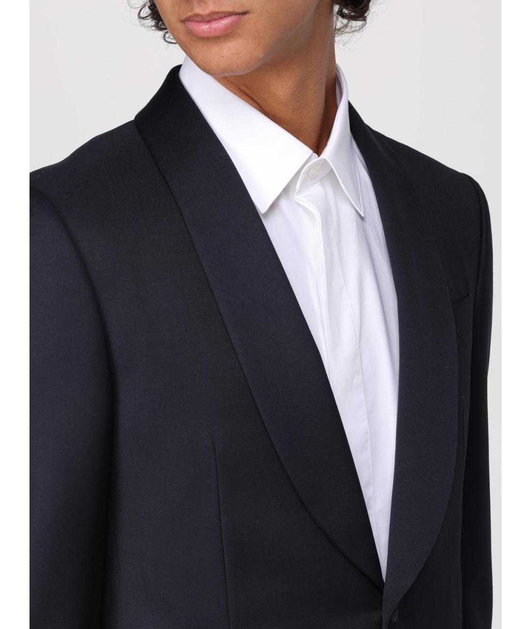 ZEGNA Темно-синий классический костюм, фото 5