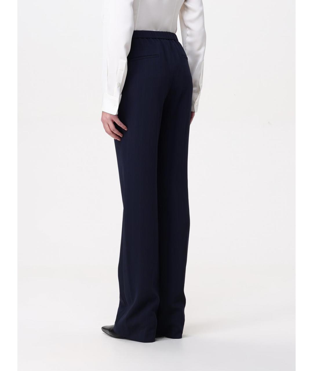 THEORY Синие ацетатные прямые брюки, фото 3