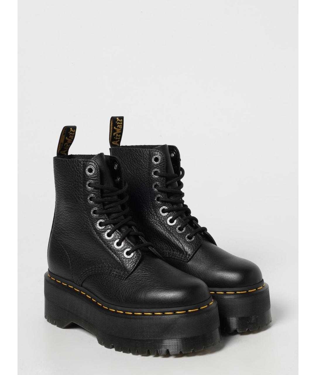DR. MARTENS Черные кожаные ботинки, фото 2