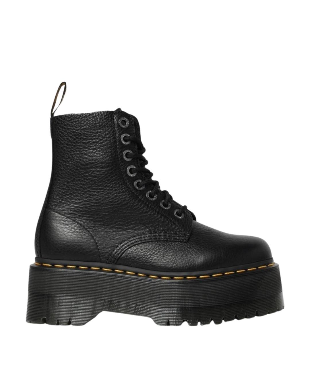 DR. MARTENS Черные кожаные ботинки, фото 1
